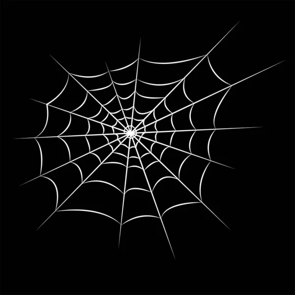 Vector Illustration Cobweb Halloween White Color — Stock vektor
