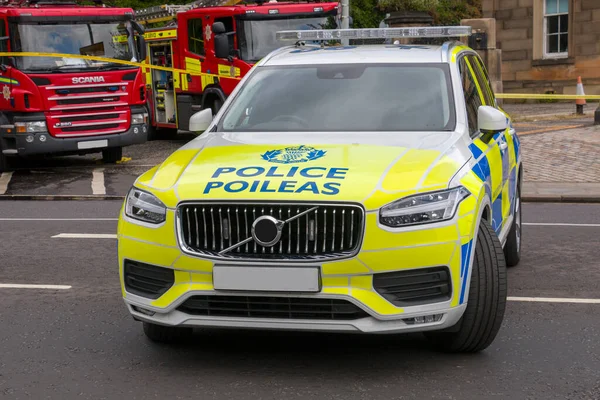 İskoçya polisi Edinburgh 'da bir olaya katıldı..