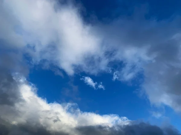 Belo Céu Nas Nuvens Azuis Tempestade — Fotografia de Stock