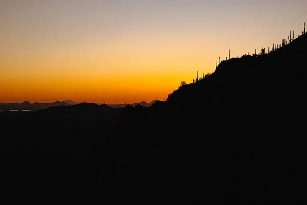 Puesta Sol Gates Pass Arizona — Foto de Stock