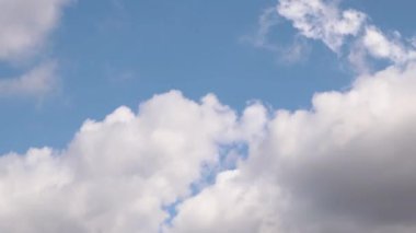 Mavi gökyüzü beyaz bulutlar, gökyüzü bulutu, gökyüzü zaman ayarlı, bulutlar zaman ayarlı, mavi gökyüzü bulutlu 