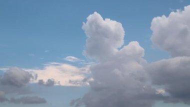 Mavi gökyüzü beyaz bulutlar, gökyüzü bulutu, gökyüzü zaman ayarlı, bulutlar zaman ayarlı, mavi gökyüzü bulutlu 