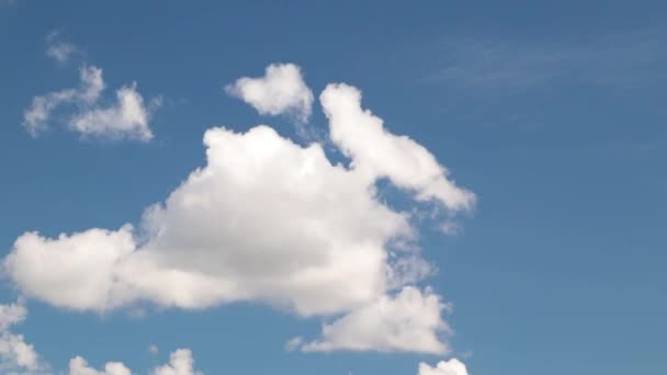 Sky Clouds Blue Sky White Clouds Sky Timelapse Clouds Timelapse — Stock Video