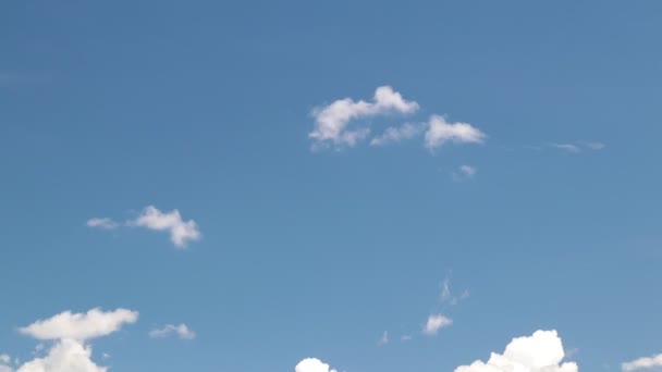 Ουράνια Σύννεφα Μπλε Ουρανό Άσπρα Σύννεφα Ουρανός Timelapse Σύννεφα Timelapse — Αρχείο Βίντεο