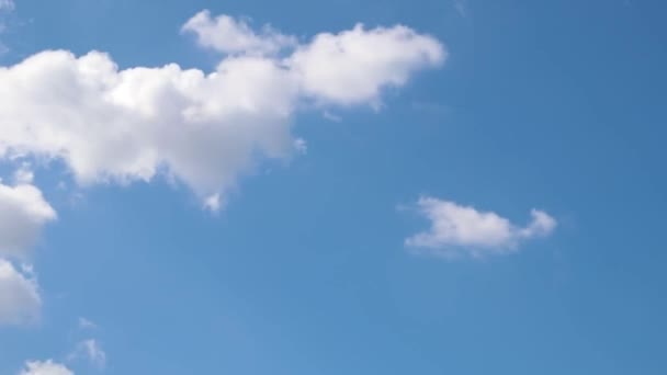 Céu Azul Nuvens Brancas Céu Nuvem Céu Timelapse Nuvens Timelapse — Vídeo de Stock