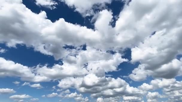 Ciel Bleu Nuages Blancs Ciel Nuages Ciel Timelapse Nuages Timelapse — Video