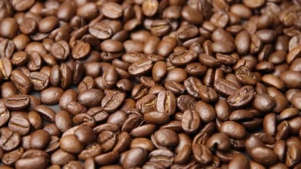 烘烤咖啡豆背景 咖啡豆 — 图库视频影像