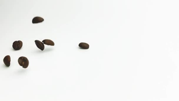 烤咖啡豆 褐色咖啡豆 — 图库视频影像
