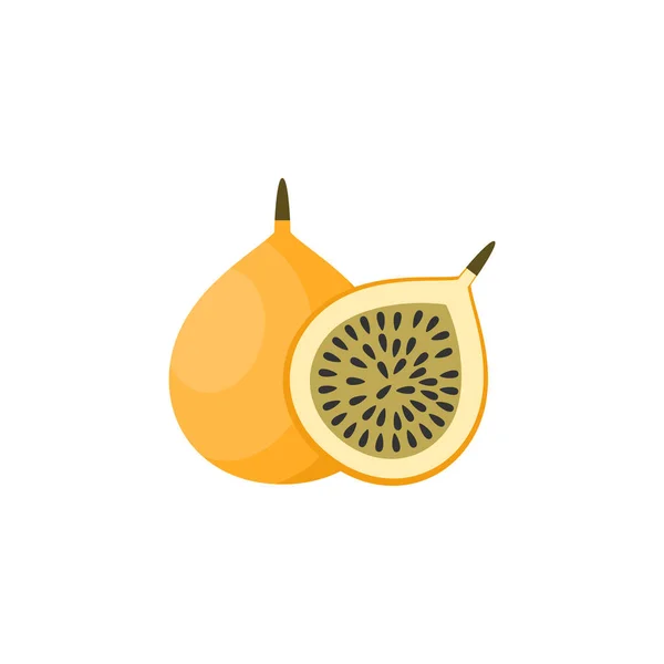 Voavanga Fruta Diseño Plano Vector Ilustración Aislado Sobre Fondo Blanco — Archivo Imágenes Vectoriales