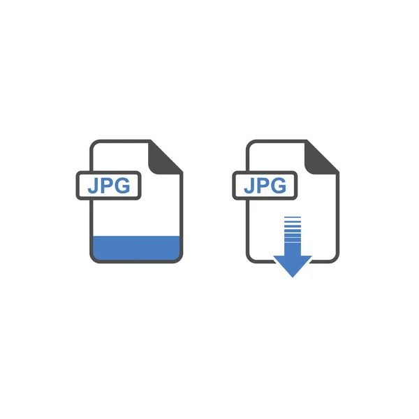 Jpg Formaat Download Pictogram Formaat Uitbreiding File Pictogram Vector Illustratie — Stockvector