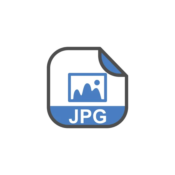 Jpg Extensions Fichier Rounded Square Icon Symbol Format Extension Icon — Image vectorielle