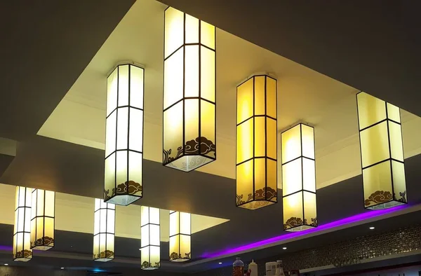 Interior of a modern building- lighting