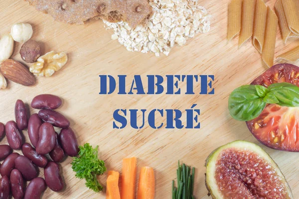 Food with low sugar levels, slow carbohydrates and high levels of fiber. Diabetes mellitus. Text in French.