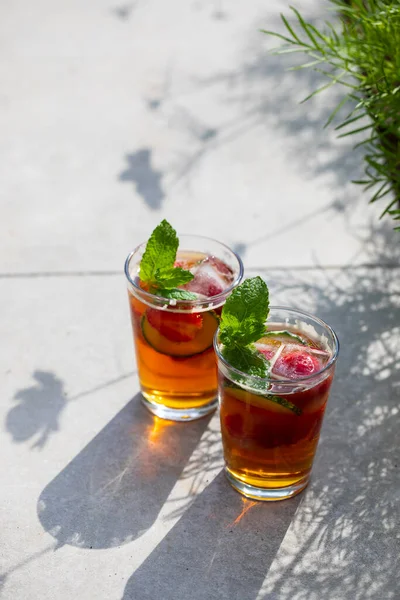 Cocktail Tradizionale Inglese Pimms Limonata — Foto Stock