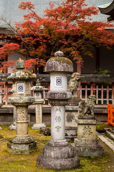 Nara Japan 20Th November 2019 Tamukeyama Hachiman Shrine Shinto Shrine — Stock Photo, Image