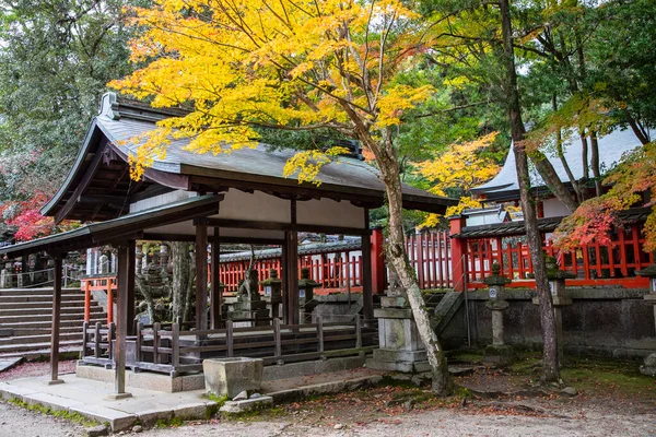 Nara Japan November 2019 Tamukeyama Hachiman Shrine Helgedom Tillägnad Kami — Stockfoto