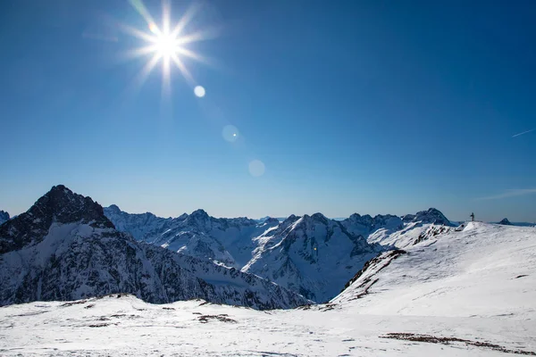 Skigebied Les Deux Alpes Frankrijk — Stockfoto