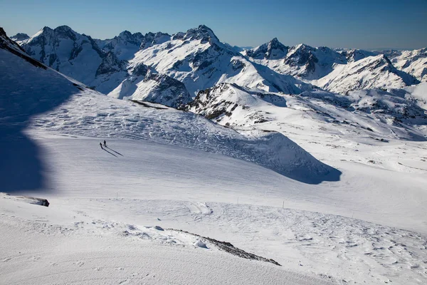 Лижні Схили Гори Альпах Део Франції — стокове фото