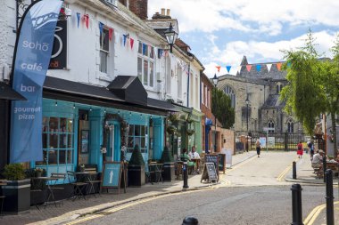 Christchurch, United Kingdom - July 8th, 2022: Christchurch is the most easterly coastal town of of Dorset, and it lies within the historic county of Hampshire.