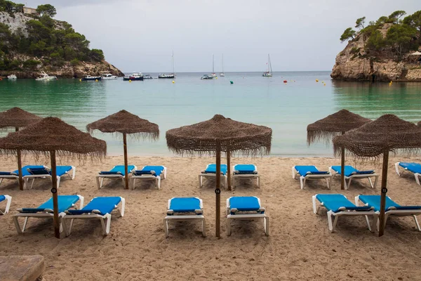 Strand Vid Cala Galdana Menorca Tidigt Morgonen — Stockfoto