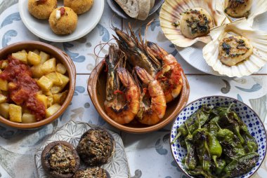 Geleneksel İspanyol tapas seçimi