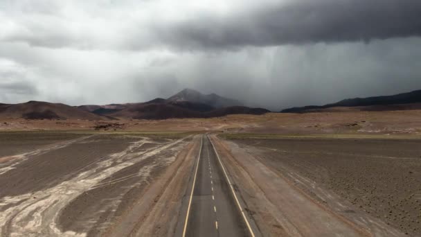Strada Deserto Drone Paesaggio — Video Stock