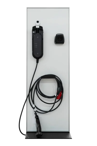 Charging station for electric vehicles isolated — Stock Photo, Image
