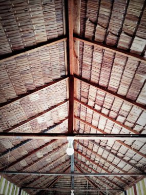 roof of a hut in the village, Indonesian cultural traditions