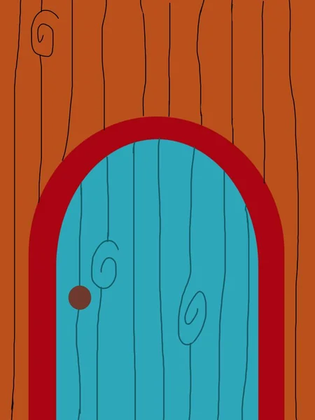 illustration of a background for the design of wooden door. Modern design for smartphone.
