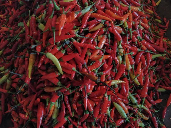 Pilas Chile Capsicum Frutescens Mercado Tradicional Listo Para Venta —  Fotos de Stock