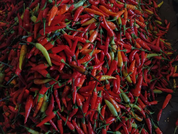Pilas Chile Capsicum Frutescens Mercado Tradicional Listo Para Venta —  Fotos de Stock