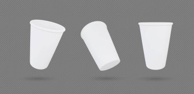 Gerçekçi 3d atık kabı vektör çizimi