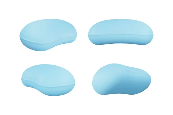 現実的な3D石鹸ベクトルオブジェクトのイラスト — ストックベクタ