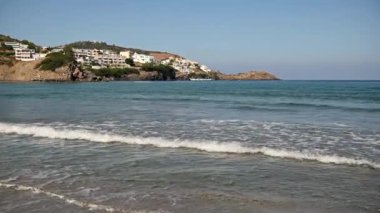 Yunanistan 'ın güzel romantik kenti Bali' deki sahilin muhteşem manzarası