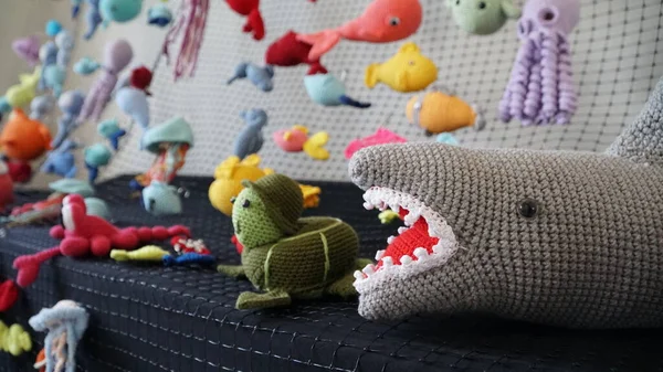 toy fish making with knitting technique