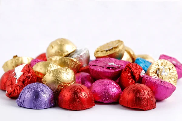 Colorful Small Packaged Chocolate Series — Stock Photo, Image