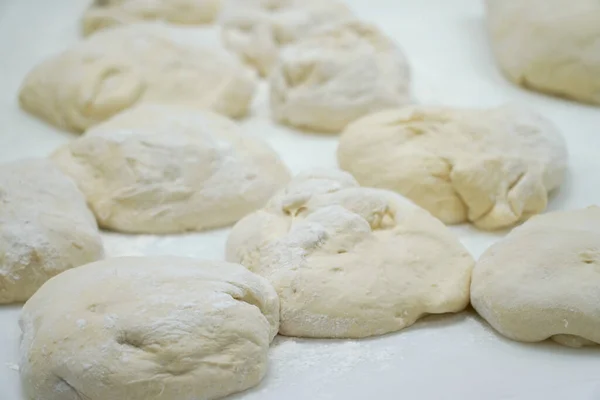 Mestre Fazendo Massa Pão — Fotografia de Stock