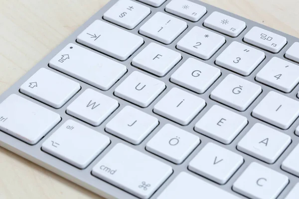Typing Something Computer Keyboard — Stock Photo, Image