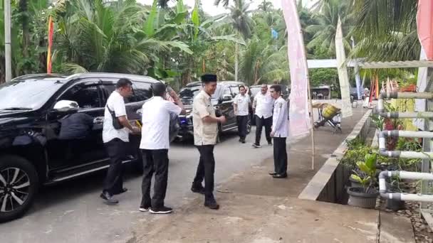 Pariaman Indonesia June 2022 Mayor Pariaman Genius Umar His Staff — Stock Video