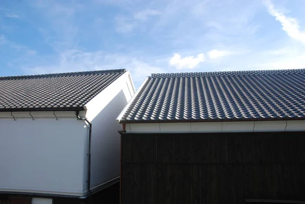 Tile Roof Old Japanese Mansion — 图库照片