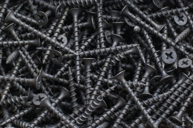 Siyah vidaların yakın plan arka planı