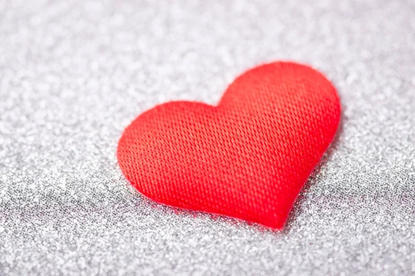 Close Shot Small Red Heart Love Concept — Fotografia de Stock