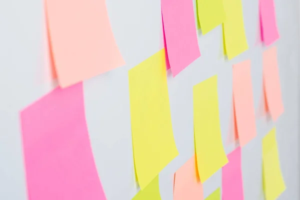 Colorful sticky note on white background