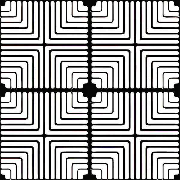 seamless pattern with black and white lines. abstract monochrome background.