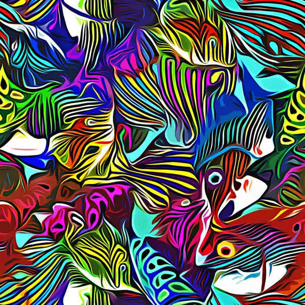 abstract colorful background. psychedelic pattern.