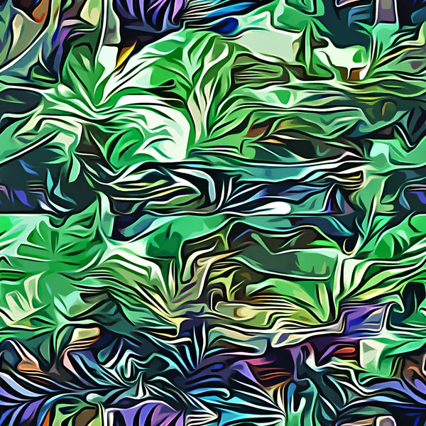 abstract seamless pattern with tropical leaves. vector illustration