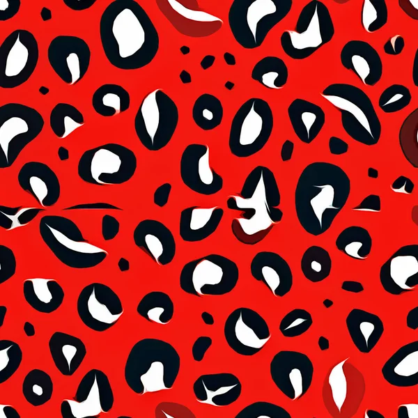 seamless pattern with leopard print. vector illustration