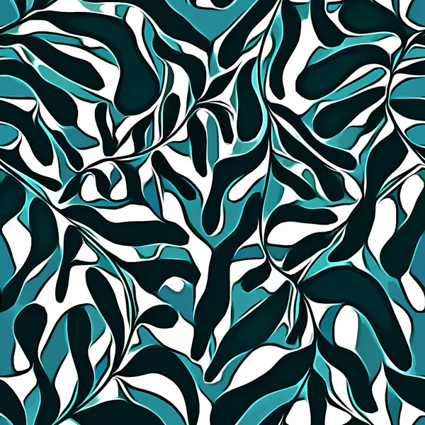 seamless pattern with hand drawn leaves. vector illustration.