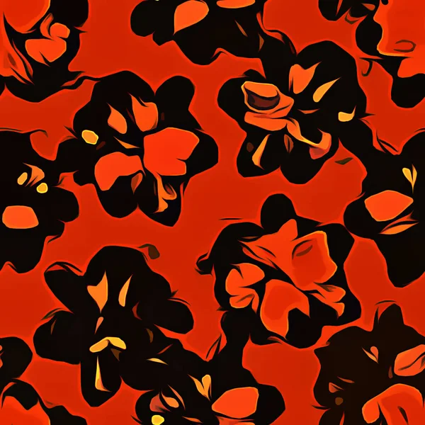 seamless pattern with red roses. vector illustration