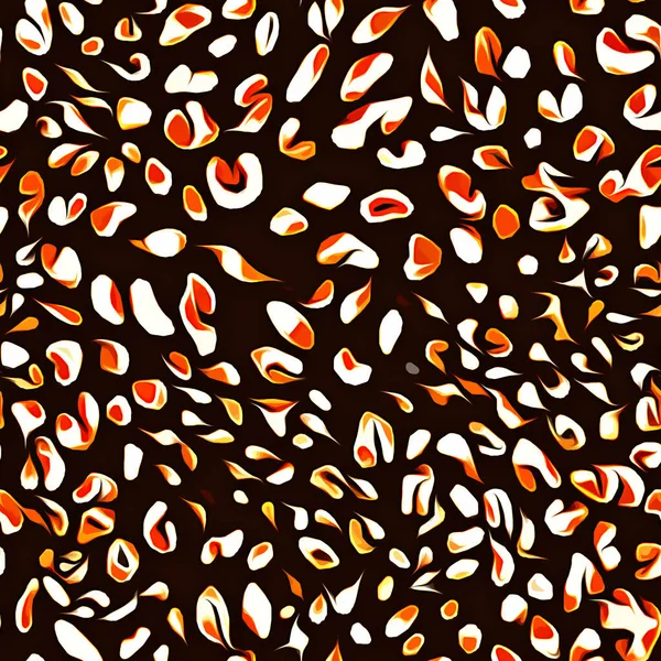 seamless pattern with leopard skin. vector illustration